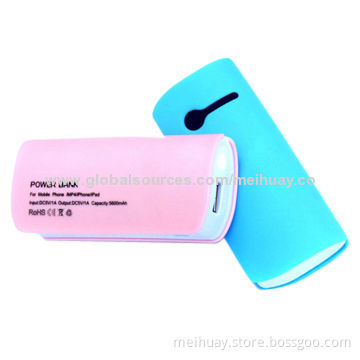High Capacity Emergency Mobile Phone Chargers, 5,200mAh, 18650 Battery Cell